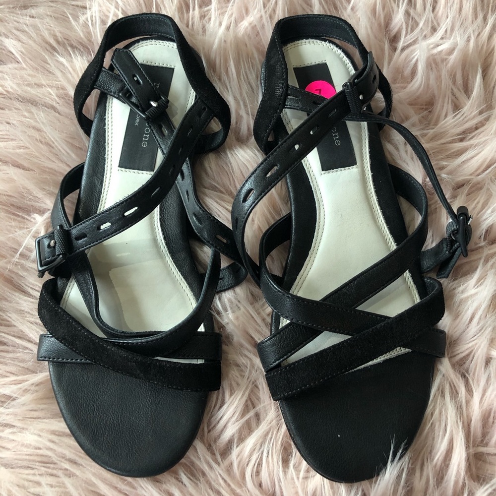 Rag & Bone Strappy Leather Flat Sandals
